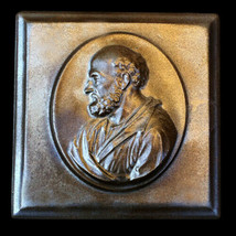 Socrates Ancient Greek Philosopher sculpture plaque in Bronze Finish - £15.81 GBP