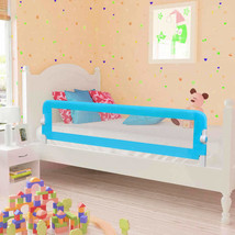 Toddler Safety Bed Rail 2 pcs Blue 150x42 cm - £35.92 GBP