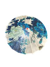 THY COLLECTIBLES Rainproof Handmade Chinese Oiled Paper Umbrella Parasol 33&quot; Blu - £10.90 GBP