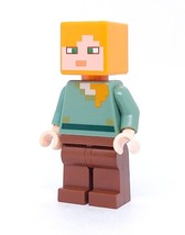 Lego ® Minecraft Alex min017 (From 21121) Minifigure - $2.86
