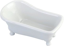 White 7-Inch-Length Ceramic Tub Miniature With Ft. From Kingston Brass. - £26.72 GBP