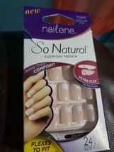 NAILENE - So Natural Ultra Flex Pink French Medium Nails - 1 Kit 71644 F-98 - $8.59