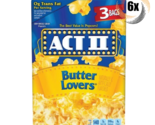 6x Packs | Act II Butter Lovers Flavor Microwave Popcorn | 3 Bags Per Pack - $27.43