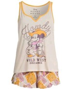 ©DISNEY Howdy Wild West Dreamer~ Large (12-14) ~ 2-Piece Pajama Shorty T... - £17.48 GBP