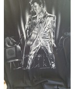Elvis Presley Picture standing up singing on Large Black Short Sleeve T-... - €20,84 EUR