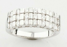 18k White Gold Diamond Plaque Ring TDW = 0.94 ct Size 6 Gorgeous - £979.25 GBP