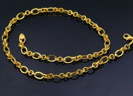 Certified 22KT Handmade Gorgeous Unisex Chain Necklace 22 Inches Long Link Chain - £2,868.93 GBP