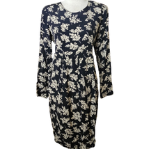 Black Floral Long Sleeve Maternity Dress Size Small - $24.75