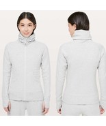 Lululemon Calm and Cozy Jacket 6 Heathered Core Ultra Light Grey Nimbus - $1,331.23 MXN