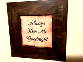 Always Kiss me Goodnight Framed Print - £21.99 GBP