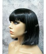 Black Coquette Wig Blunt Bob Egyptian Queen of Nile Nefertiti Cleopatra ... - €12,70 EUR