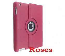 New Ipad 3 / Ipad 2 360 Rotating Magnetic Leather Red Case Stand + 1 Fre... - £15.97 GBP