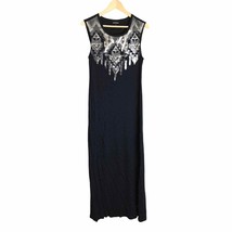 Express Tribal Sequined Maxi Dress with Side Slits Medium - £22.67 GBP