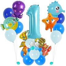 45 Pcs Sea World Ocean Animal Balloons Set Number 1 Include Sea Horse Pu... - £21.98 GBP