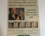 1999 Sundown Herbals Print Ad Advertisement Alex Trebek Vintage Pa2 - £6.20 GBP