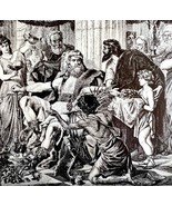 Barbarian Goths Welcomed Alaric In Athens 1913 Plate Print 2 Page Histor... - $49.99