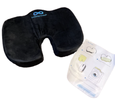 Everlasting Comfort Black Tailbone Coccyx &amp; Back Pain Memory Foam Body Cushion - £35.86 GBP