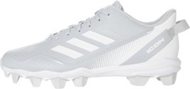 adidas Mens Icon 7 Baseball Cleats Size 9 Color Gray/White - $56.14