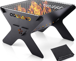Camping Campfire Grill, Portable Folding Charcoal Grills, Backpacking BB... - $62.40