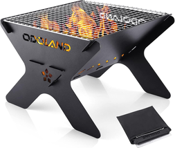 Camping Campfire Grill, Portable Folding Charcoal Grills, Backpacking BB... - $62.40