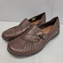Rockport Cobb Hill Shoes Womens 11 W Paulette Loafers Brown Leather CAG01BR - £15.21 GBP