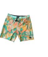 Quiksilver Men Highline Straight Leg 19" Boardshorts Beveled Glass Size 34 - $24.75
