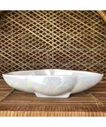 Vintage Ceramic Pottery Dish Trinket Bowl Planter Iridescent White Pearl... - $34.19 CAD