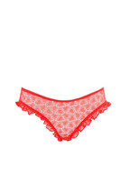 AGENT PROVOCATEUR Womens Briefs Lovely Sheer Heart Print Red Size S - £71.78 GBP