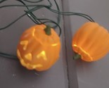 Dept 56 Lighted Jack-o-Lanterns 2 Pumpkins Battery Operated 52701 Hallow... - $15.00