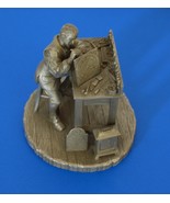 Limited Edition - Clockmaker Connecticut Pewter Figurine 1985 , Craftsmen - $1,273.20 MXN