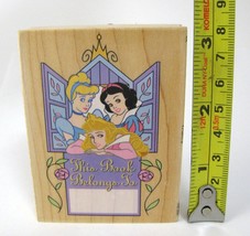 Disney Princess This Book Belongs To Rubber Stamp Aurora Cinderella Snow white  - £10.98 GBP