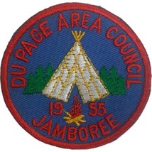 Vintage 1955 Boy Scouts of America BSA Patch DuPage Area Council Jamboree Fabric - £14.66 GBP