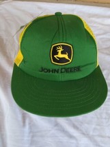 John Deere trucker hat Rare Green &amp; Yellow Embroided Snap Back Adjustable  - £23.34 GBP