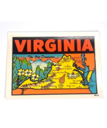 Vintage Virginia Car Window Decal / Sticker NOS 3&#39;&#39; x4  Inches - £7.58 GBP