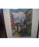 Vintage Original Watercolor Old possibly Russia Greece Italy France Arch... - $164.64 CAD