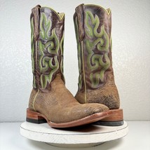 Lane Capitan CHEYENNE Cowboy Boots 9 D Square Toe Tan Rough Out Leather ... - £124.04 GBP