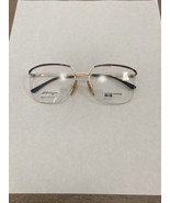 VTG New Europa Purple Gold Elisa German Made Half Rim Metal Eyeglasses 5... - $30.00
