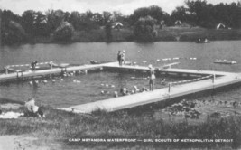 Camp Metamora Girl Scouts of Detroit Michigan 1961c postcard - £5.92 GBP
