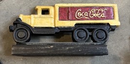VINTAGE CAST IRON COCA COLA DELIVERY TRUCK Door Stop - $294.51 MXN