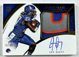 2015 Immaculate Jay Ajayi RC #319 Rookie Patch Auto RPA Boise St. #75/99 - £14.78 GBP