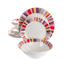 Gibson Home Orleans 12 Piece Ceramic Dinnerware Set - $69.49