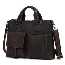 Men Messenger Handbag Men&#39;s Totes 15Inch Laptop Travel Shoulder Bag - £131.27 GBP