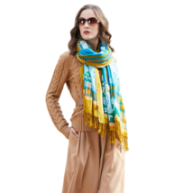 Anyyou Scarf 100% Merino Wool Arctic Silk Satin Large Winter Pashmina Shawl - £68.04 GBP