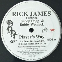 Rick James &quot;Player&#39;s Way&quot; 1997 Vinyl 12&quot; Snoop Dogg, Bobby Womack ~Htf~ *Sealed* - £28.18 GBP