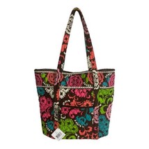 Vera Bradley Brown Floral Lola X-Large Tote Shopping Bag Brown Blue Floral NEW - £34.96 GBP