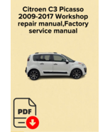 Citroen C3 Picasso 2009-2017 Workshop repair manual,Factoryservice manua... - $17.99