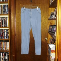 Woman Within Elastic Back Blue Denim Jeans  - Size 16W (#204) - $23.75
