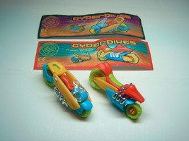 Kinder - 2001 Cyberbikes - complete set + 2 papers - surprise eggs - $2.50
