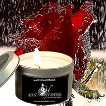 Australian Sandalwood Rose Eco Soy Wax Scented Tin Candles, Vegan, Hand Poured - £11.96 GBP+