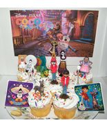 Disney Coco Movie Cake Toppers Set of 12 with 10 Figures, 2 Stickers Lot... - £12.54 GBP
